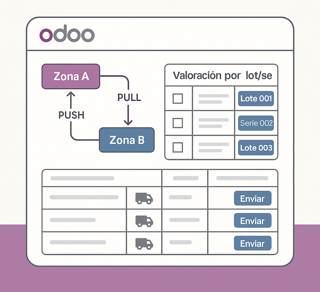 Inventario conectado a Odoo ERP
